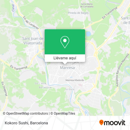 Mapa Kokoro Sushi