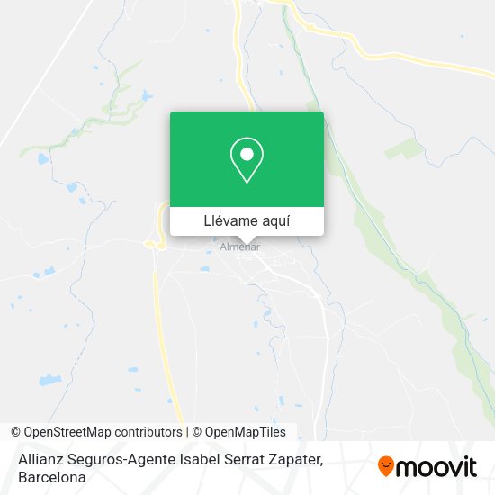 Mapa Allianz Seguros-Agente Isabel Serrat Zapater