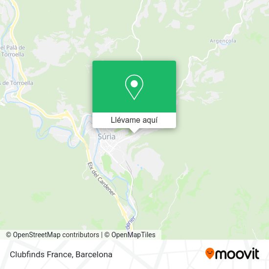Mapa Clubfinds France