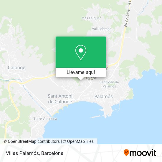 Mapa Villas Palamós