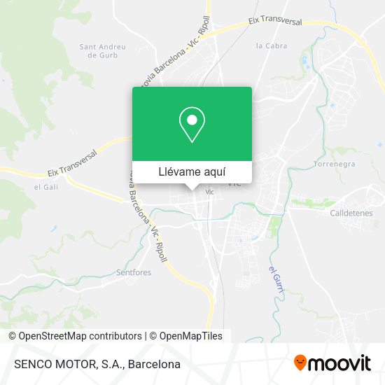 Mapa SENCO MOTOR, S.A.