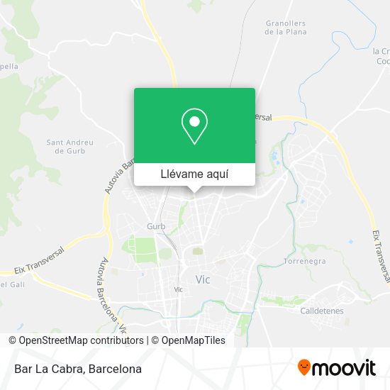 Mapa Bar La Cabra