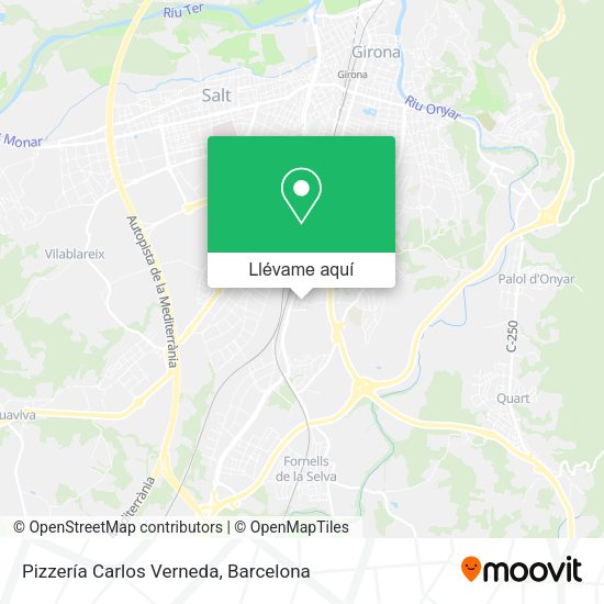 Mapa Pizzería Carlos Verneda