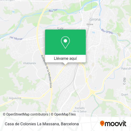 Mapa Casa de Colonies La Massana