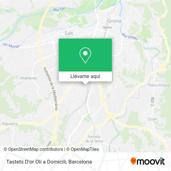 Mapa Tastets D'or Oli a Domicili