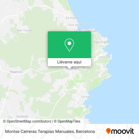 Mapa Montse Carreras Terapias Manuales