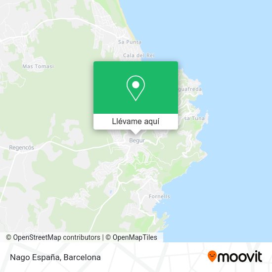Mapa Nago España