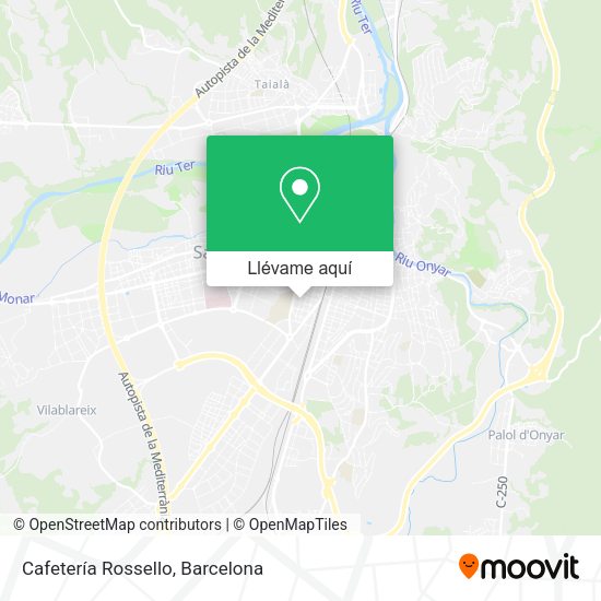 Mapa Cafetería Rossello