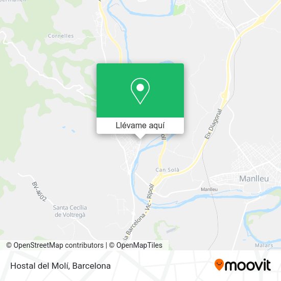 Mapa Hostal del Molí