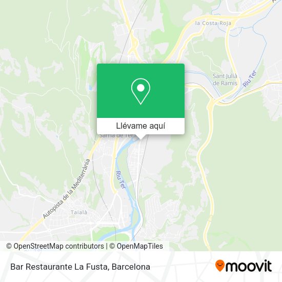 Mapa Bar Restaurante La Fusta