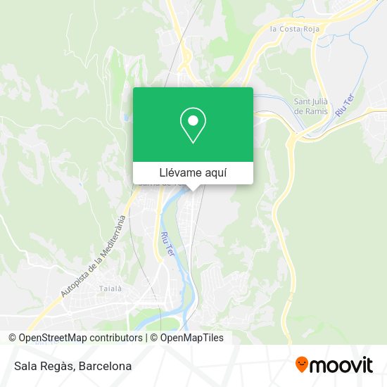 Mapa Sala Regàs