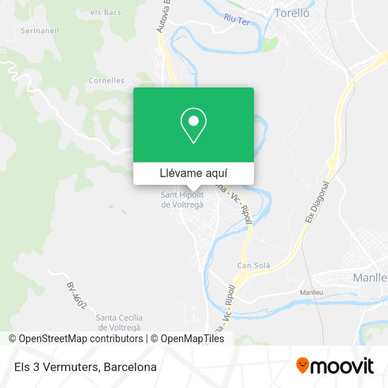 Mapa Els 3 Vermuters