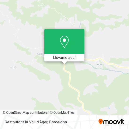 Mapa Restaurant la Vall d'Àger