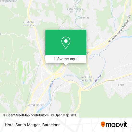 Mapa Hotel Sants Metges