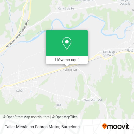 Mapa Taller Mecánico Fabres Motor