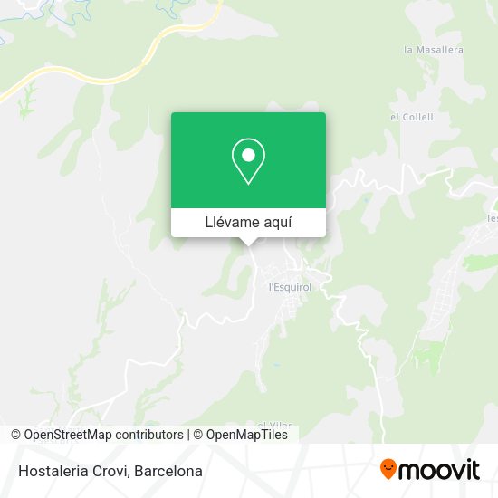 Mapa Hostaleria Crovi