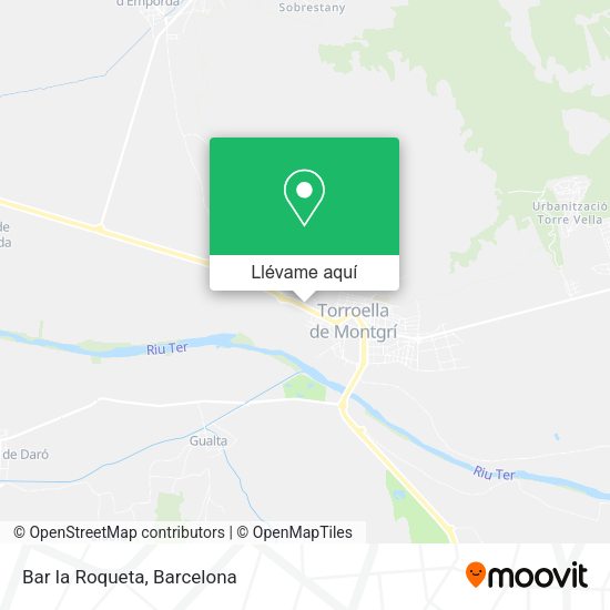 Mapa Bar la Roqueta