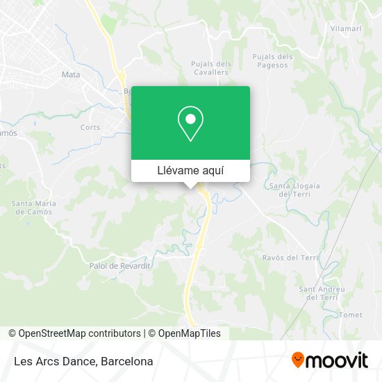 Mapa Les Arcs Dance