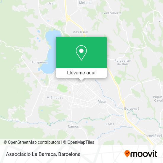 Mapa Associacio La Barraca