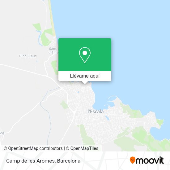 Mapa Camp de les Aromes
