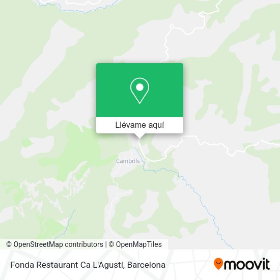 Mapa Fonda Restaurant Ca L'Agustí