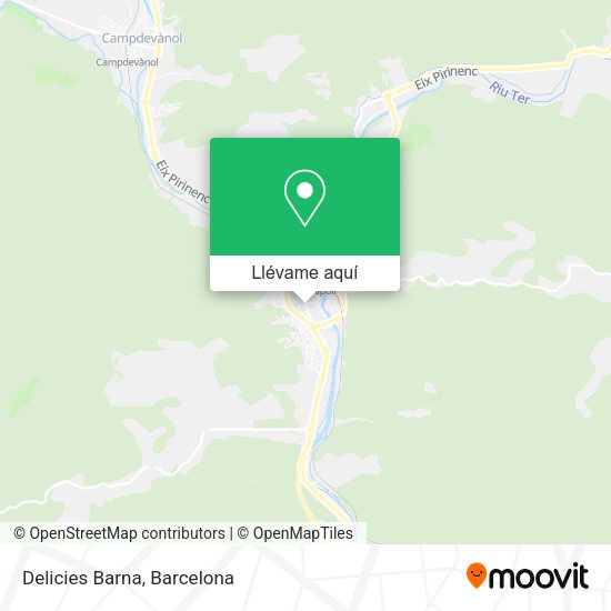 Mapa Delicies Barna