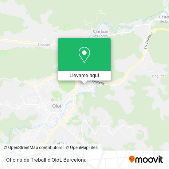 Mapa Oficina de Treball d'Olot