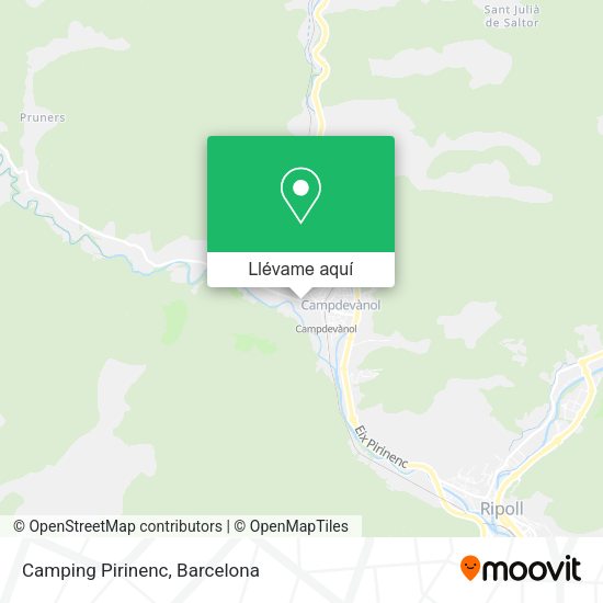 Mapa Camping Pirinenc
