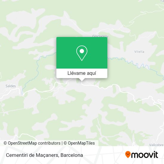 Mapa Cementiri de Maçaners
