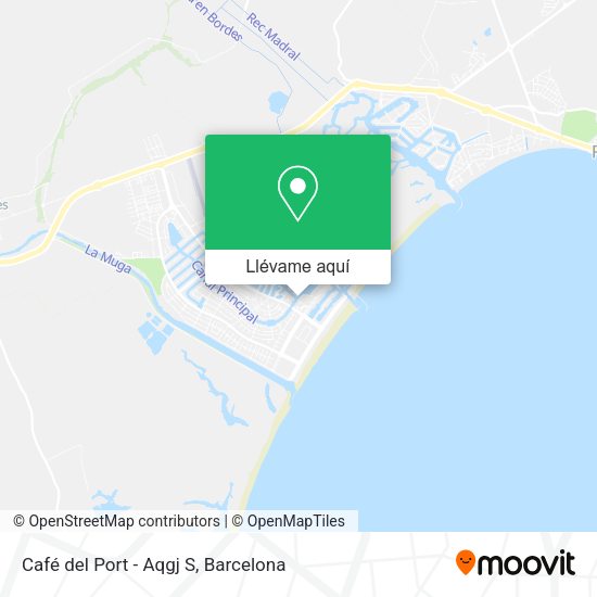 Mapa Café del Port - Aqgj S