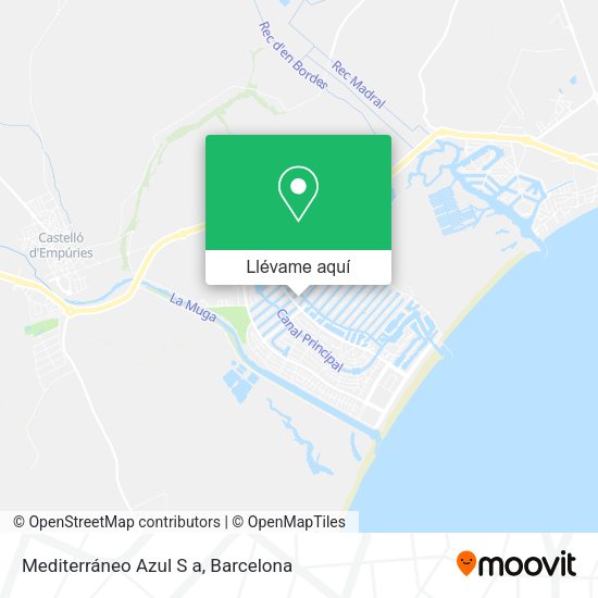 Mapa Mediterráneo Azul S a