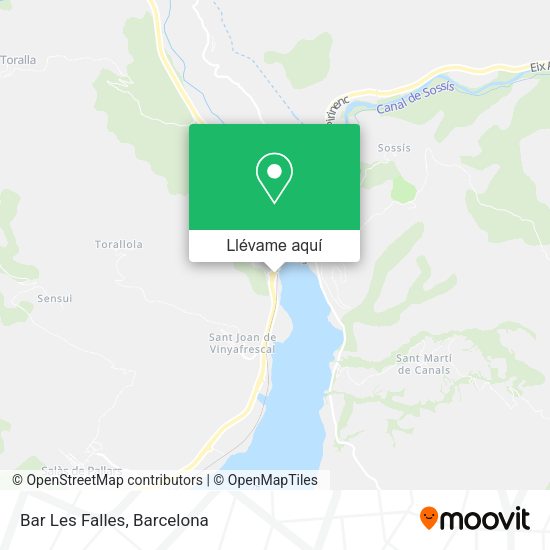 Mapa Bar Les Falles