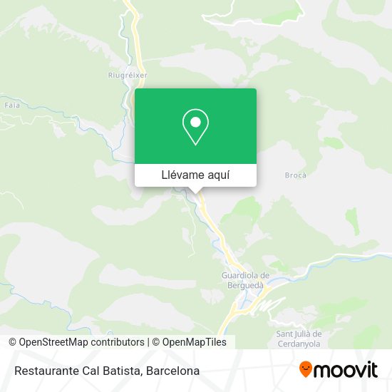 Mapa Restaurante Cal Batista