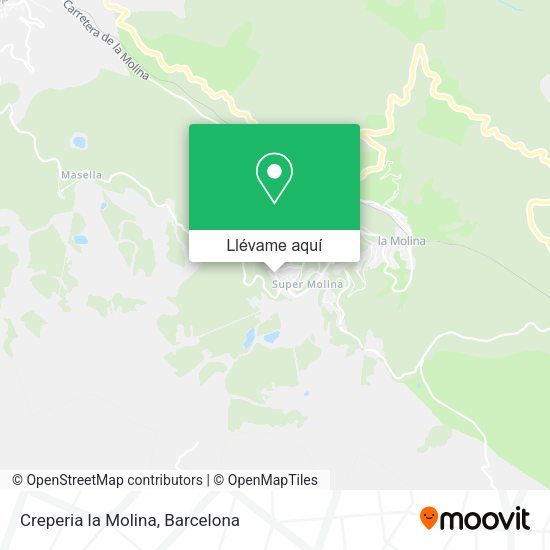 Mapa Creperia la Molina