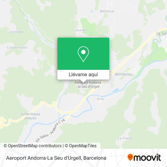 Mapa Aeroport Andorra-La Seu d'Urgell