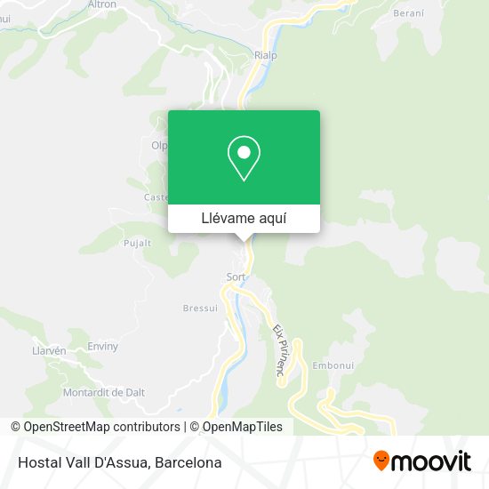 Mapa Hostal Vall D'Assua