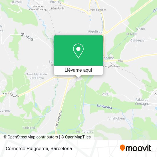 Mapa Comerco Puigcerdá