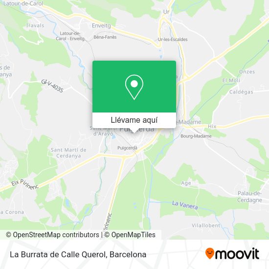 Mapa La Burrata de Calle Querol