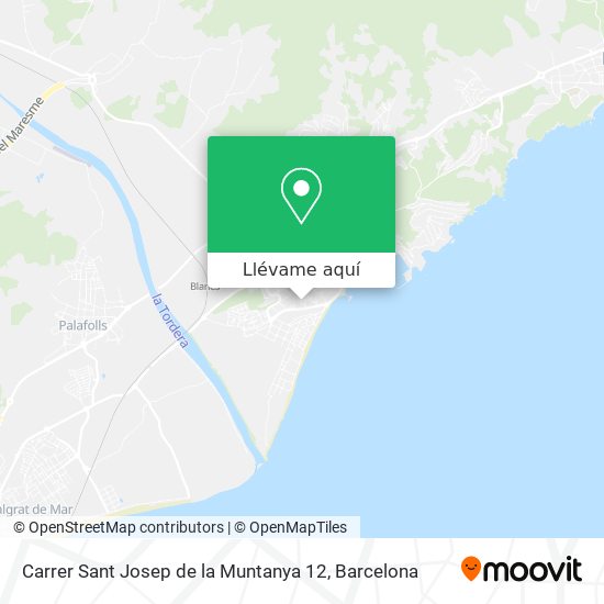 Mapa Carrer Sant Josep de la Muntanya 12