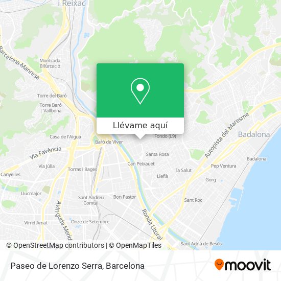 Mapa Paseo de Lorenzo Serra