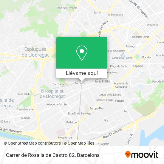 Mapa Carrer de Rosalia de Castro 82