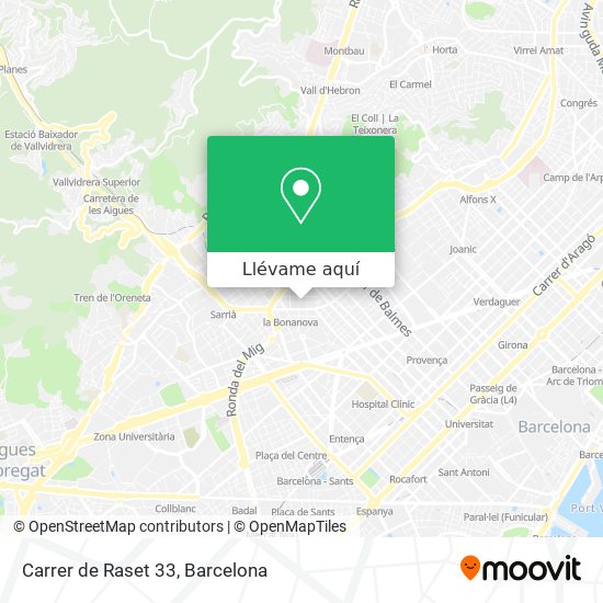 Mapa Carrer de Raset 33