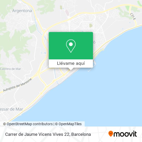 Mapa Carrer de Jaume Vicens Vives 22