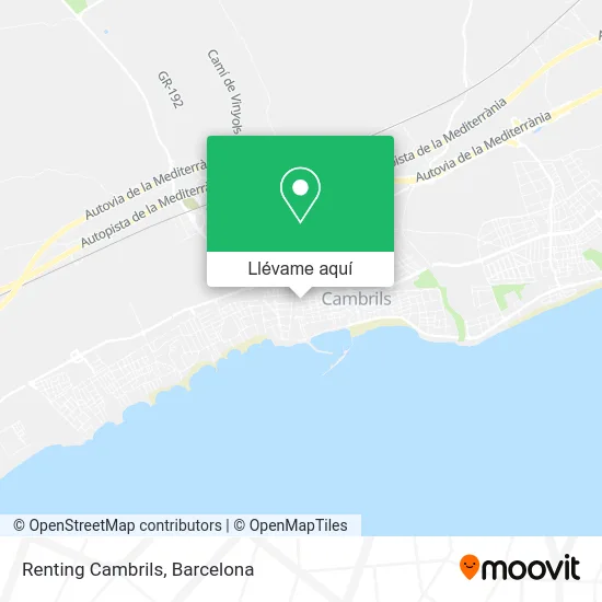 Mapa Renting Cambrils