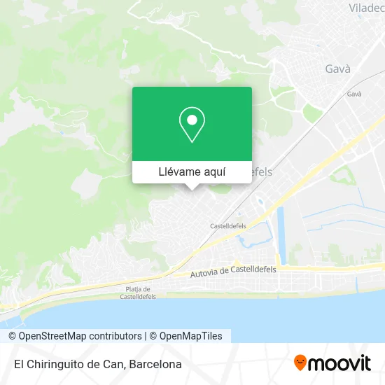 Mapa El Chiringuito de Can