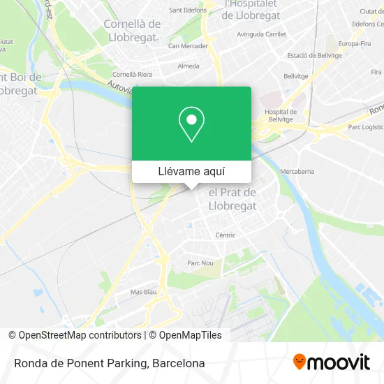 Mapa Ronda de Ponent Parking