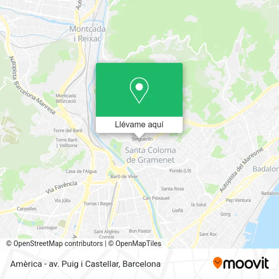 Mapa Amèrica - av. Puig i Castellar