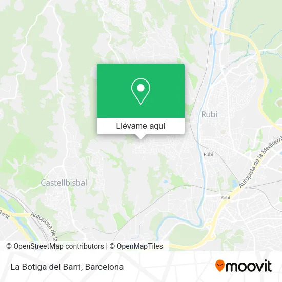 Mapa La Botiga del Barri