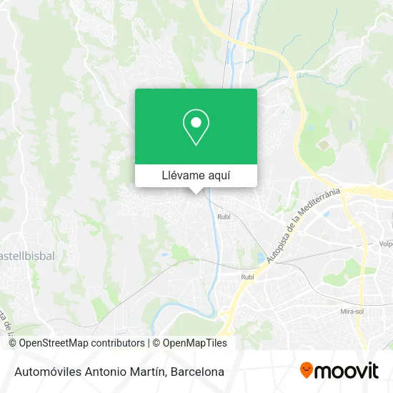 Mapa Automóviles Antonio Martín