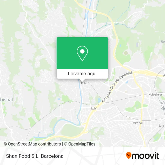 Mapa Shan Food S.L